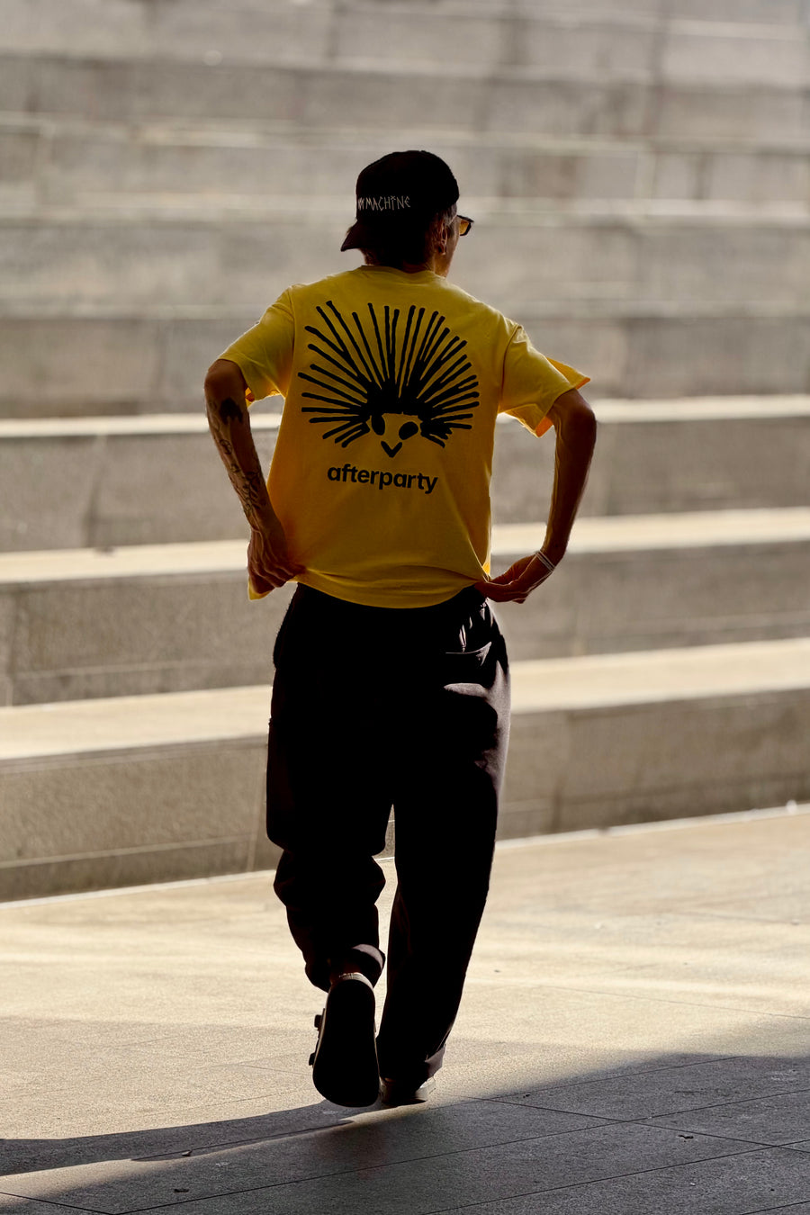 Men's Yellow Afterparty Graphic Tee