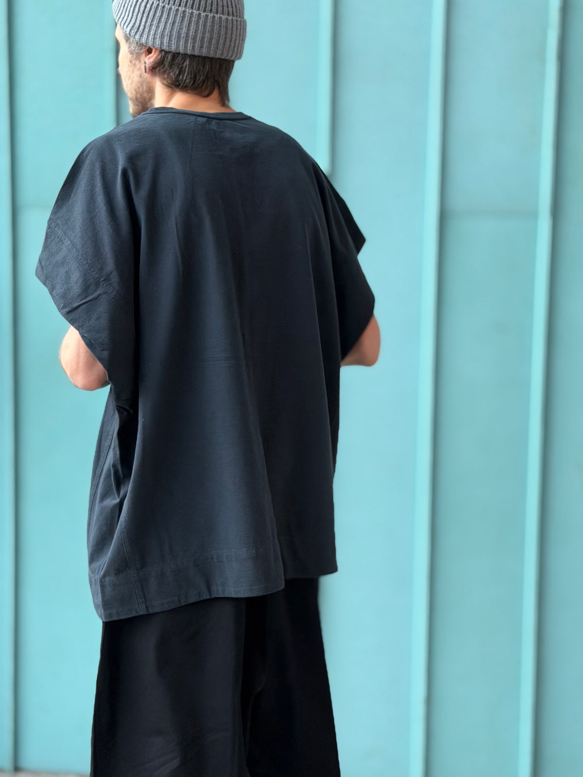 Color-Block Panel Oversized T-Shirt