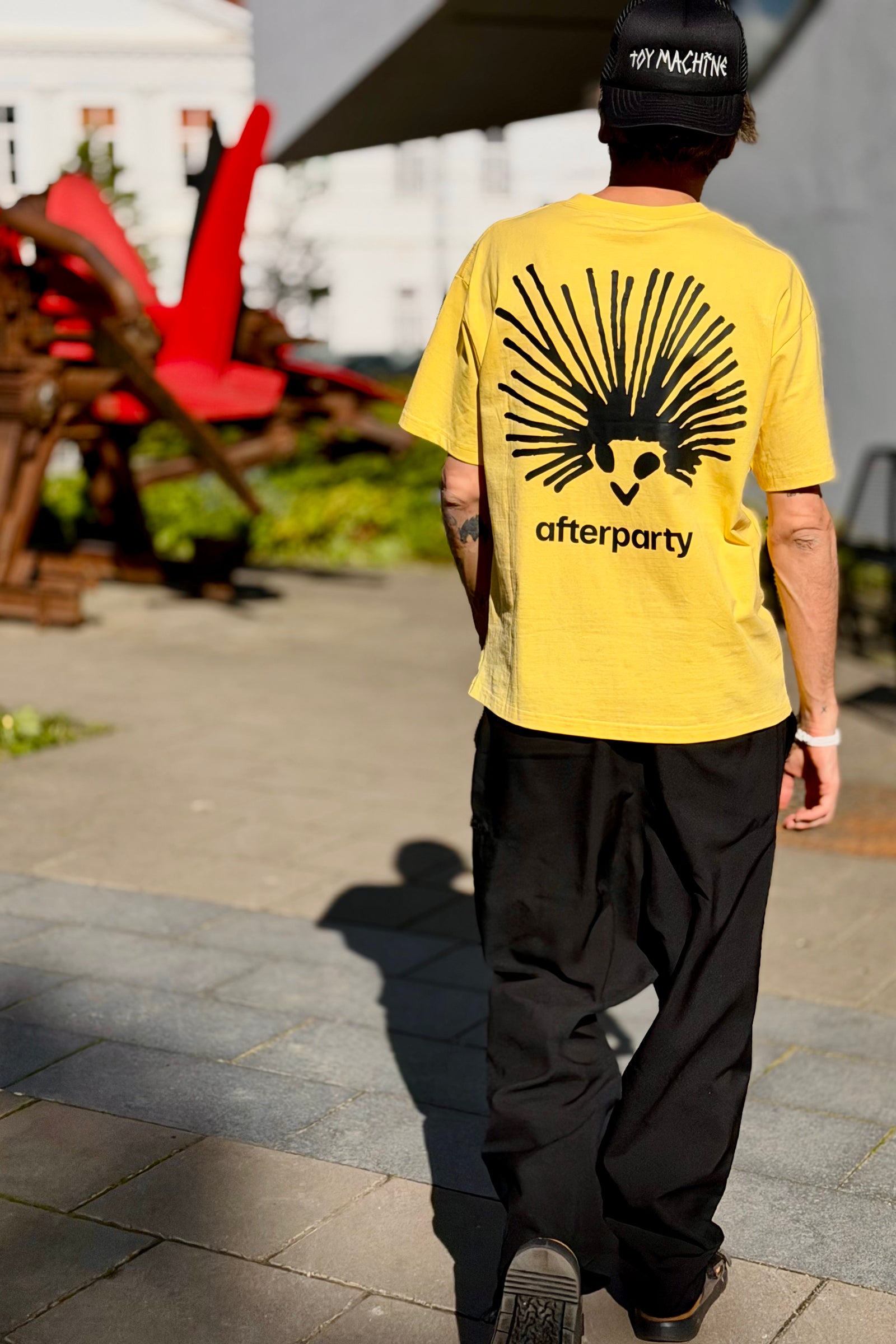 Men's Yellow Afterparty Graphic Tee