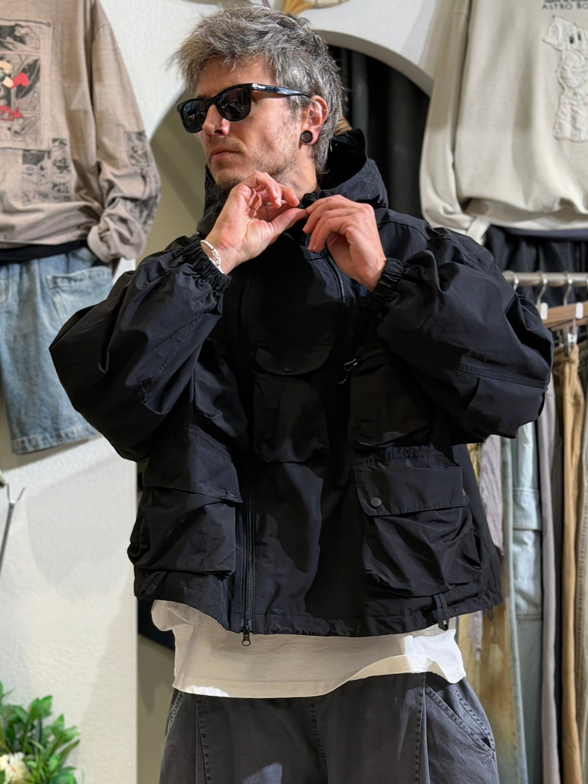 Multi-Pocket Techwear Utility Jacket