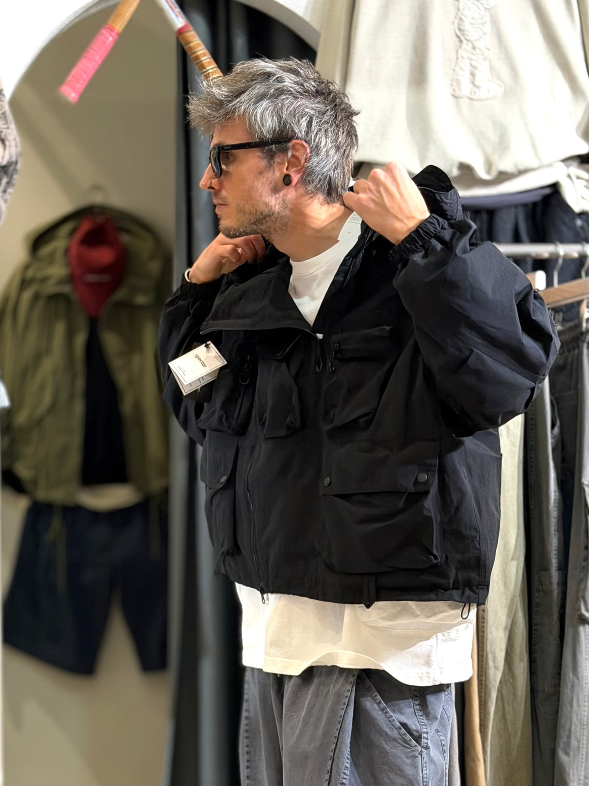 Multi-Pocket Techwear Utility Jacket