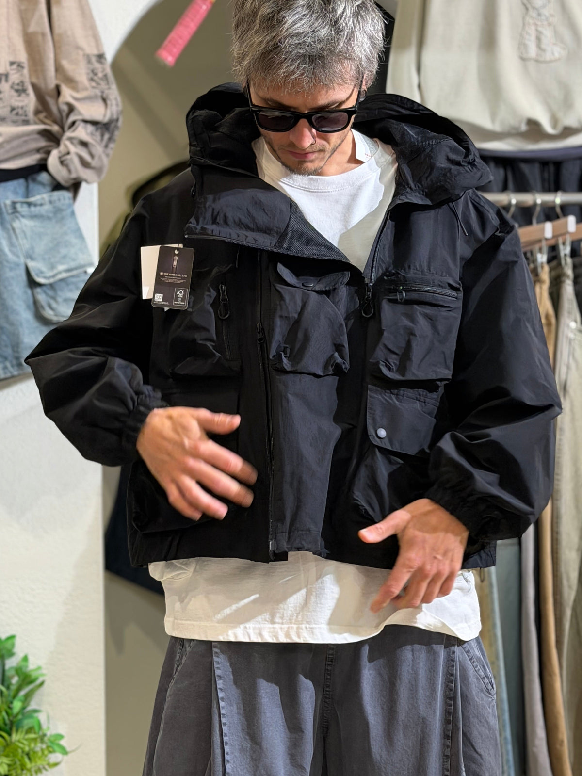 Multi-Pocket Techwear Utility Jacket