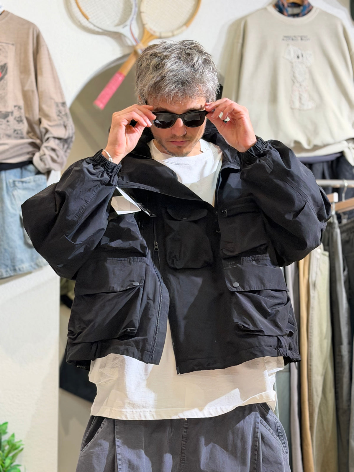 Multi-Pocket Techwear Utility Jacket