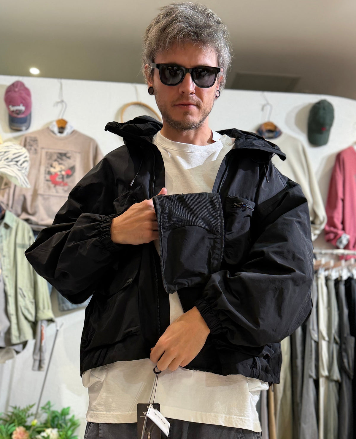 Multi-Pocket Techwear Utility Jacket