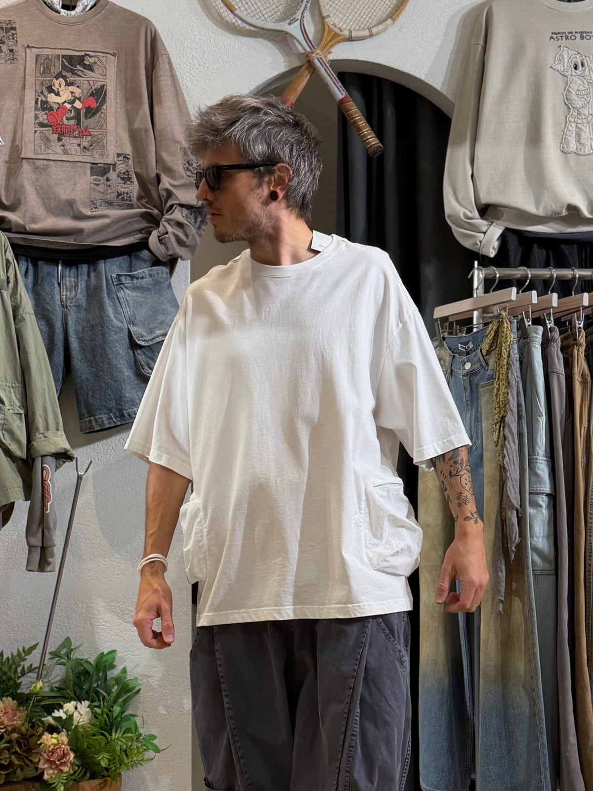 Utility Pocket Oversized T-Shirt