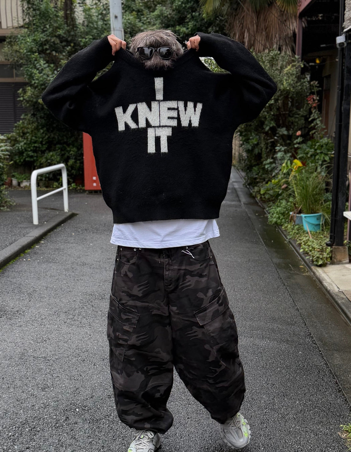 "I Knew It" Distressed Knit Sweater