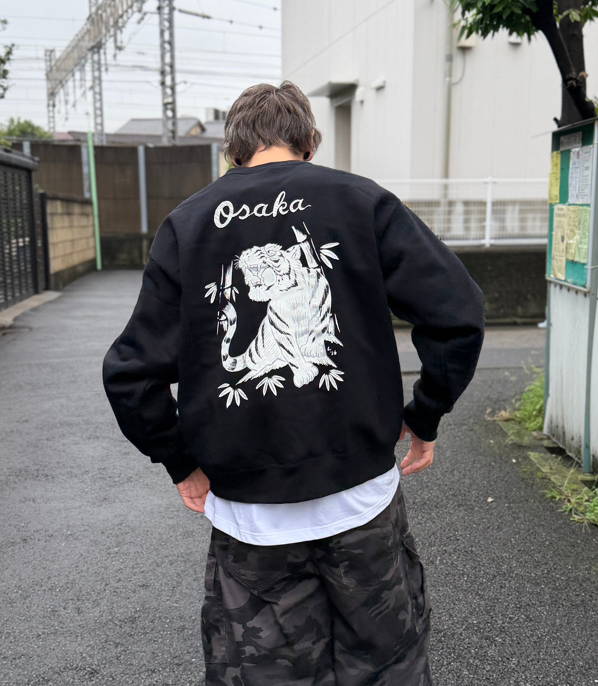 Osaka Tiger Graphic Crewneck Sweatshirt