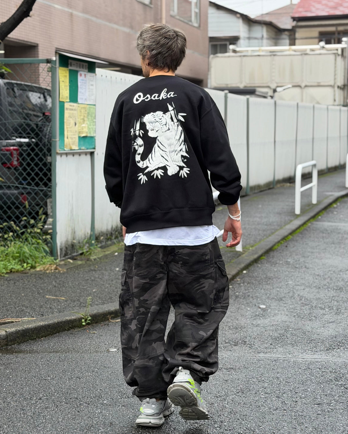Osaka Tiger Graphic Crewneck Sweatshirt