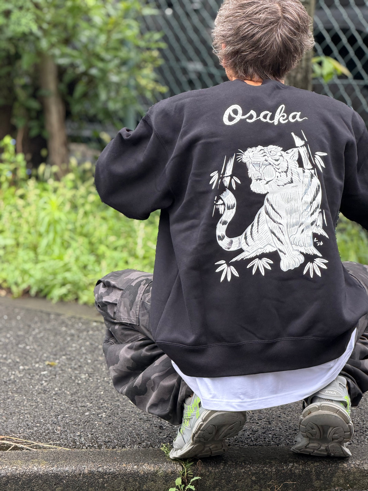 Osaka Tiger Graphic Crewneck Sweatshirt
