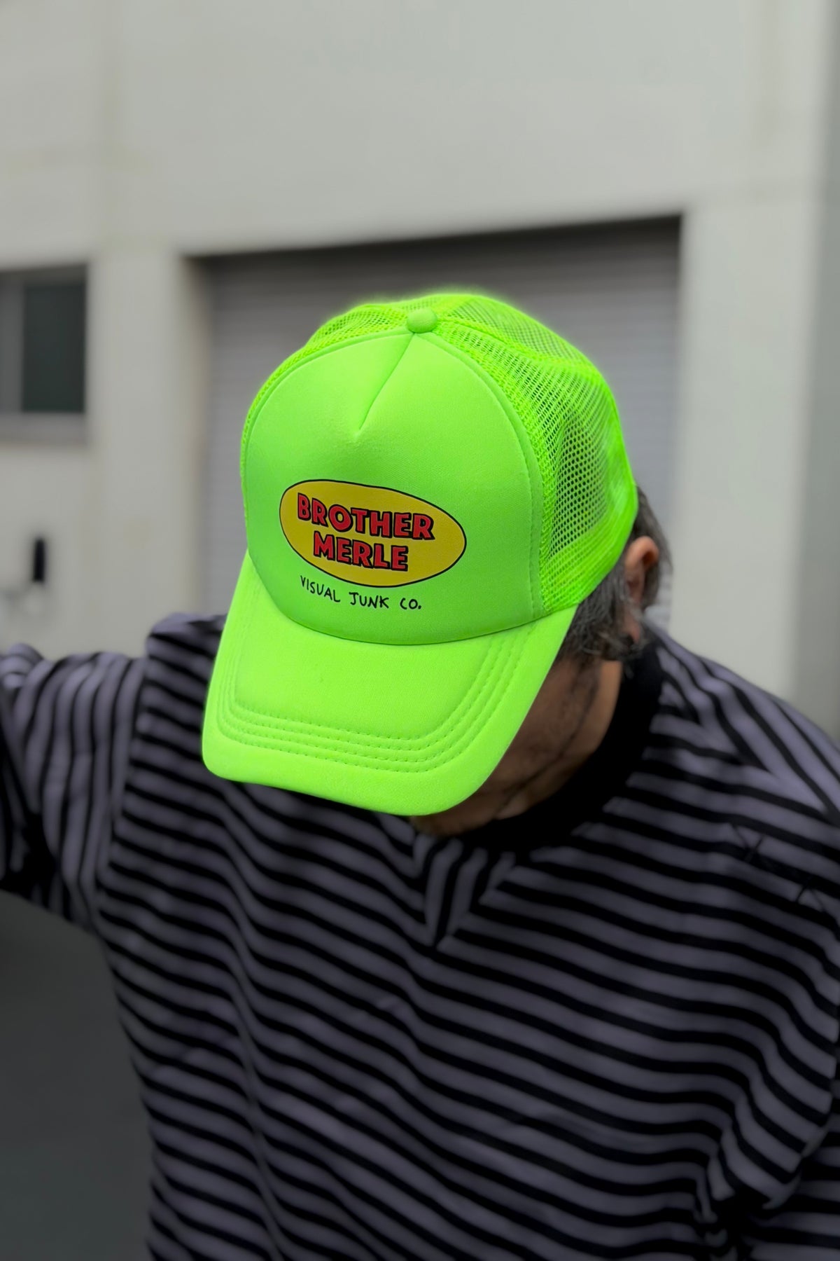 Neon Graphic Mesh Trucker Hat