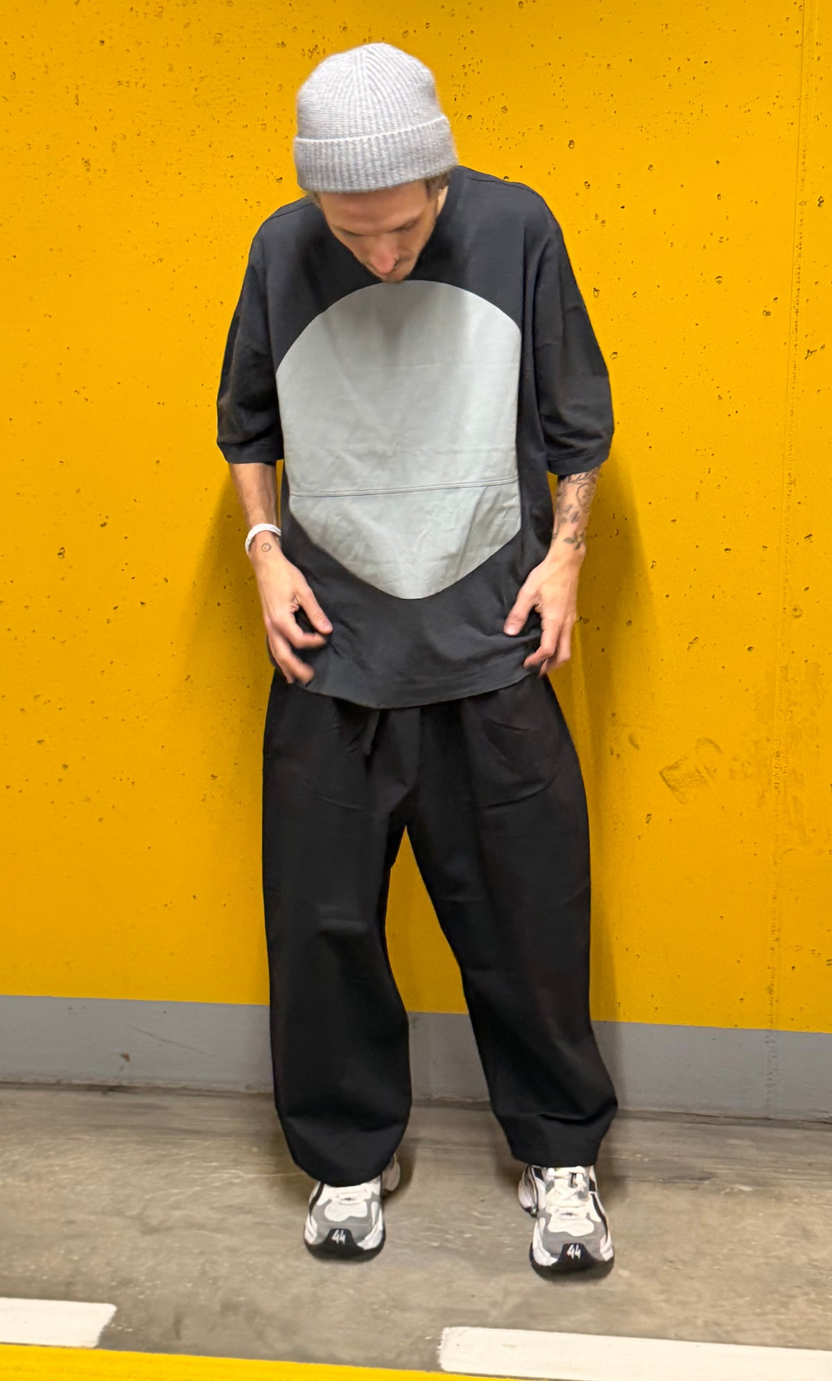 Tactical Belted Wide-Leg Pants