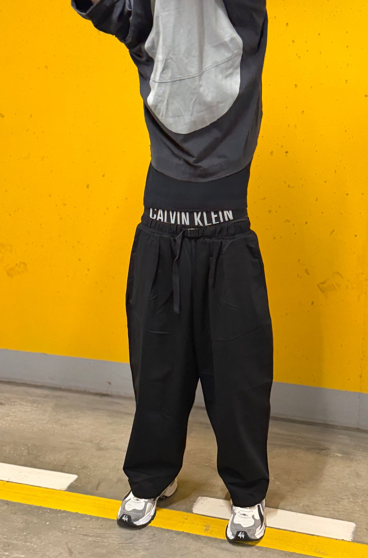 Tactical Belted Wide-Leg Pants