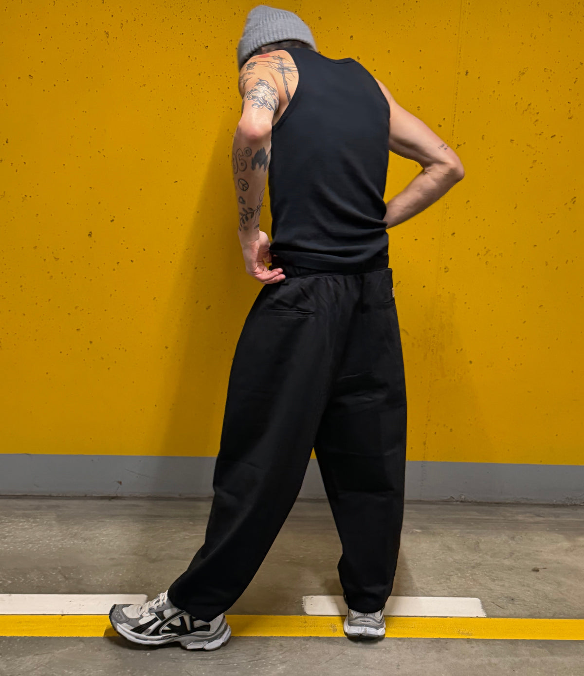 Tactical Belted Wide-Leg Pants