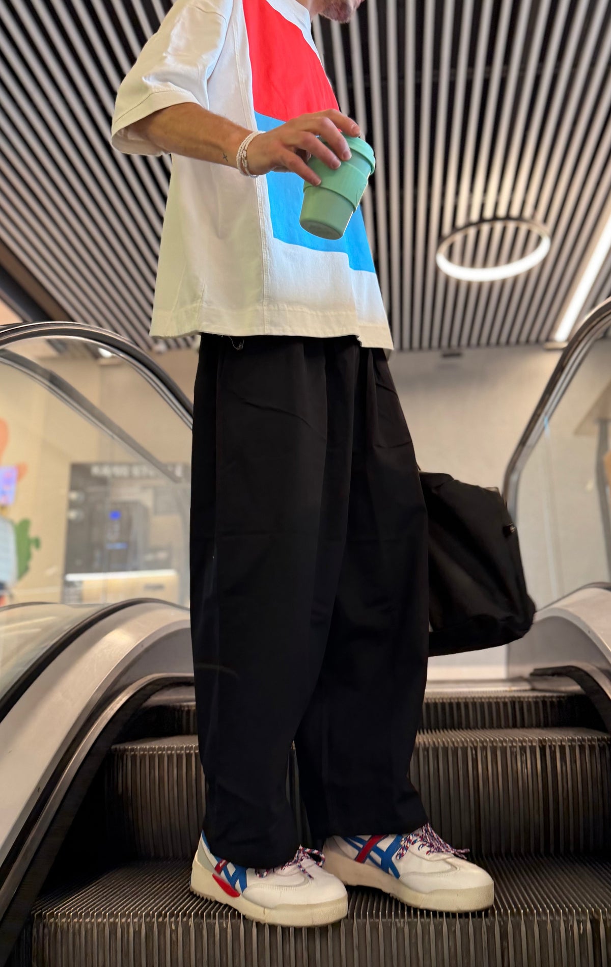 Tactical Belted Wide-Leg Pants