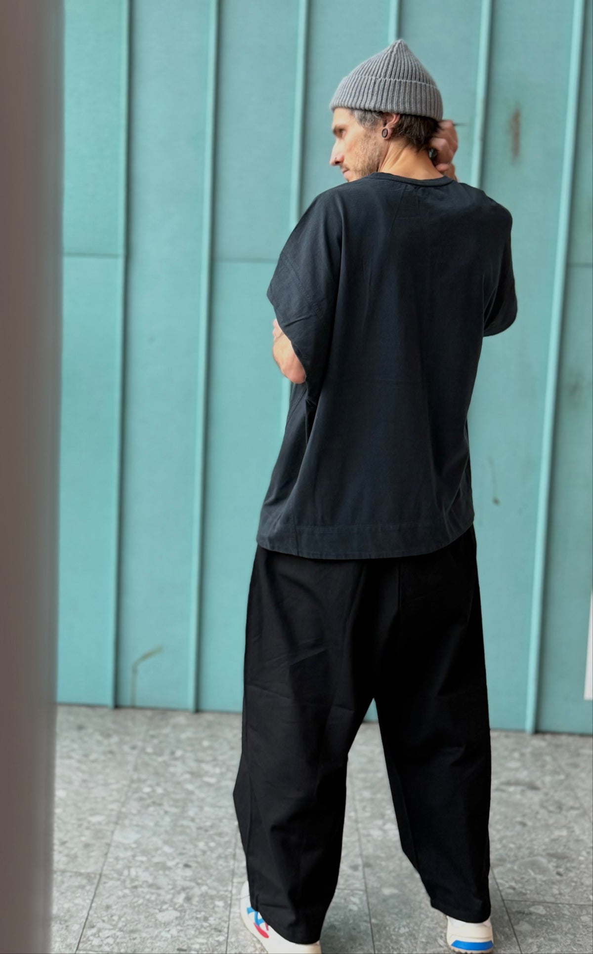 Tactical Belted Wide-Leg Pants