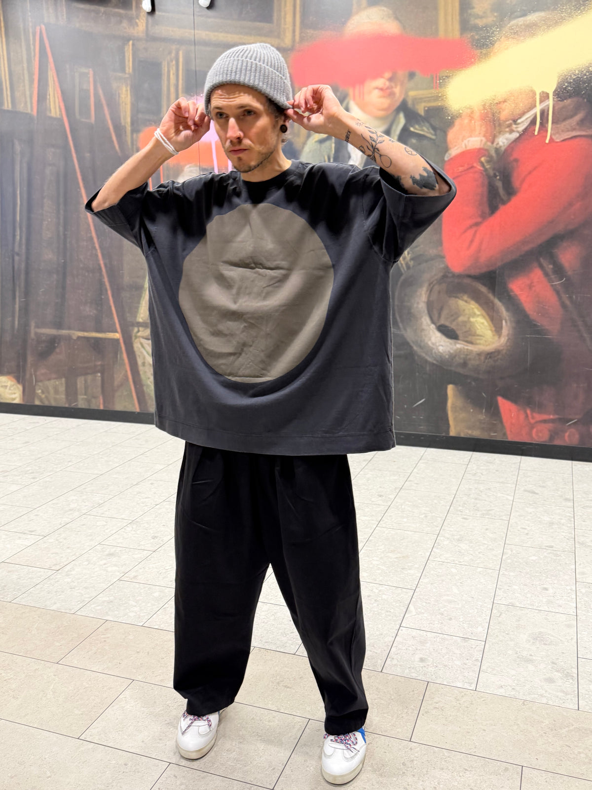 Tactical Belted Wide-Leg Pants